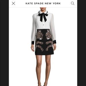 Kate Spade Leopard Appliqué dress